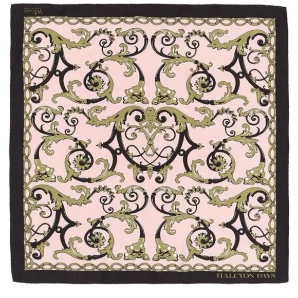 Halcyon Days Accessories - Halcyon Days Pink Silk Wallace Balustrade Scarf